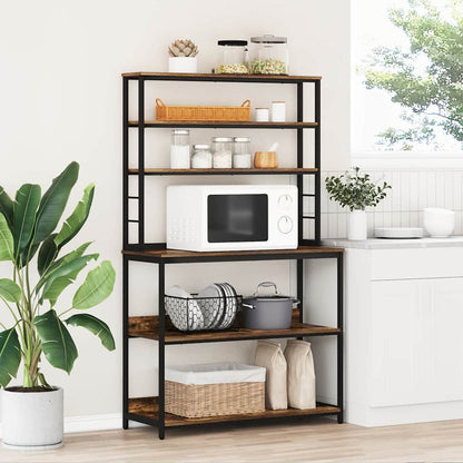 Kitchen Shelf Smoked Oak 100 x 40 x 168 cm Engineered Wood