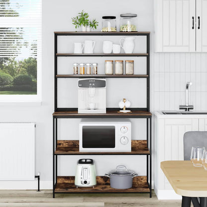 Kitchen Shelf Smoked Oak 100 x 40 x 168 cm Engineered Wood