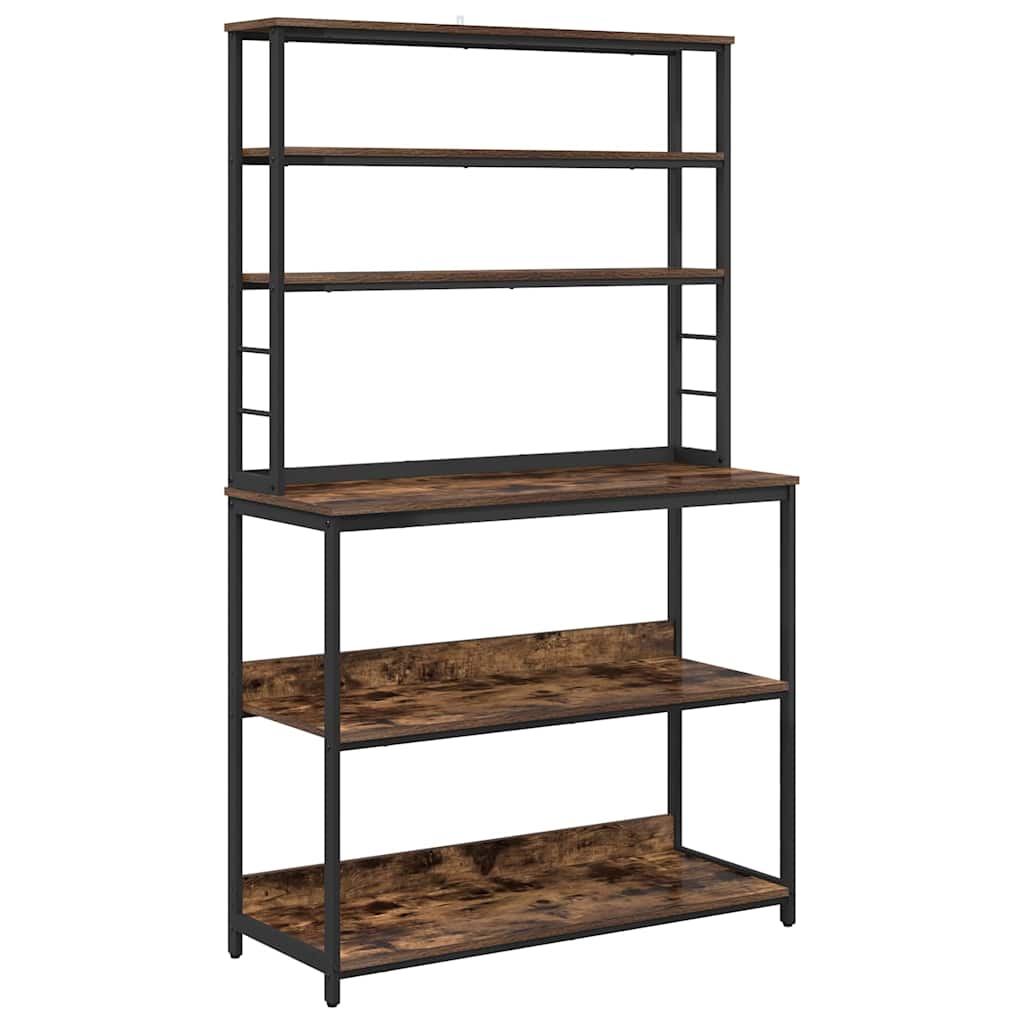 Kitchen Shelf Smoked Oak 100 x 40 x 168 cm Engineered Wood