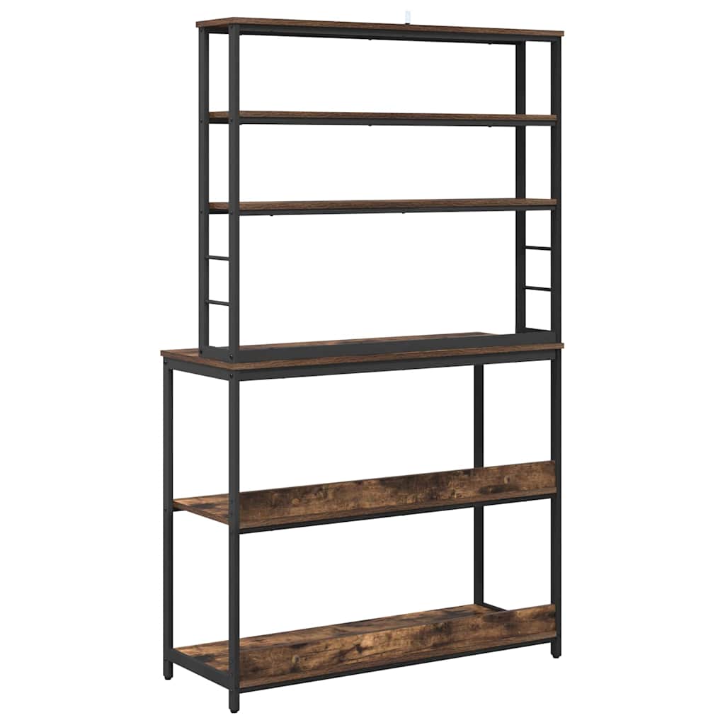 Kitchen Shelf Smoked Oak 100 x 40 x 168 cm Engineered Wood