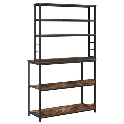 Kitchen Shelf Smoked Oak 100 x 40 x 168 cm Engineered Wood