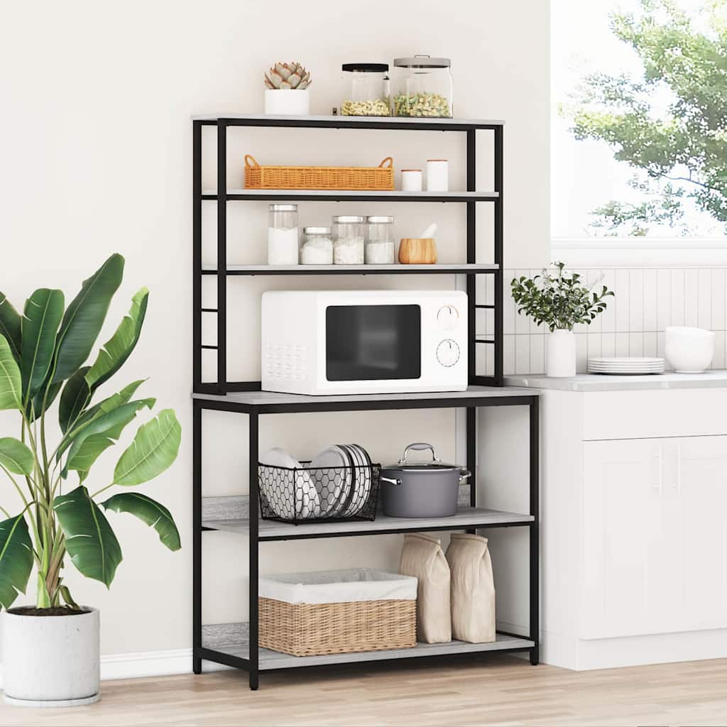 Kitchen Shelf Grey Sonoma 100 x 40 x 168 cm Engineered Wood