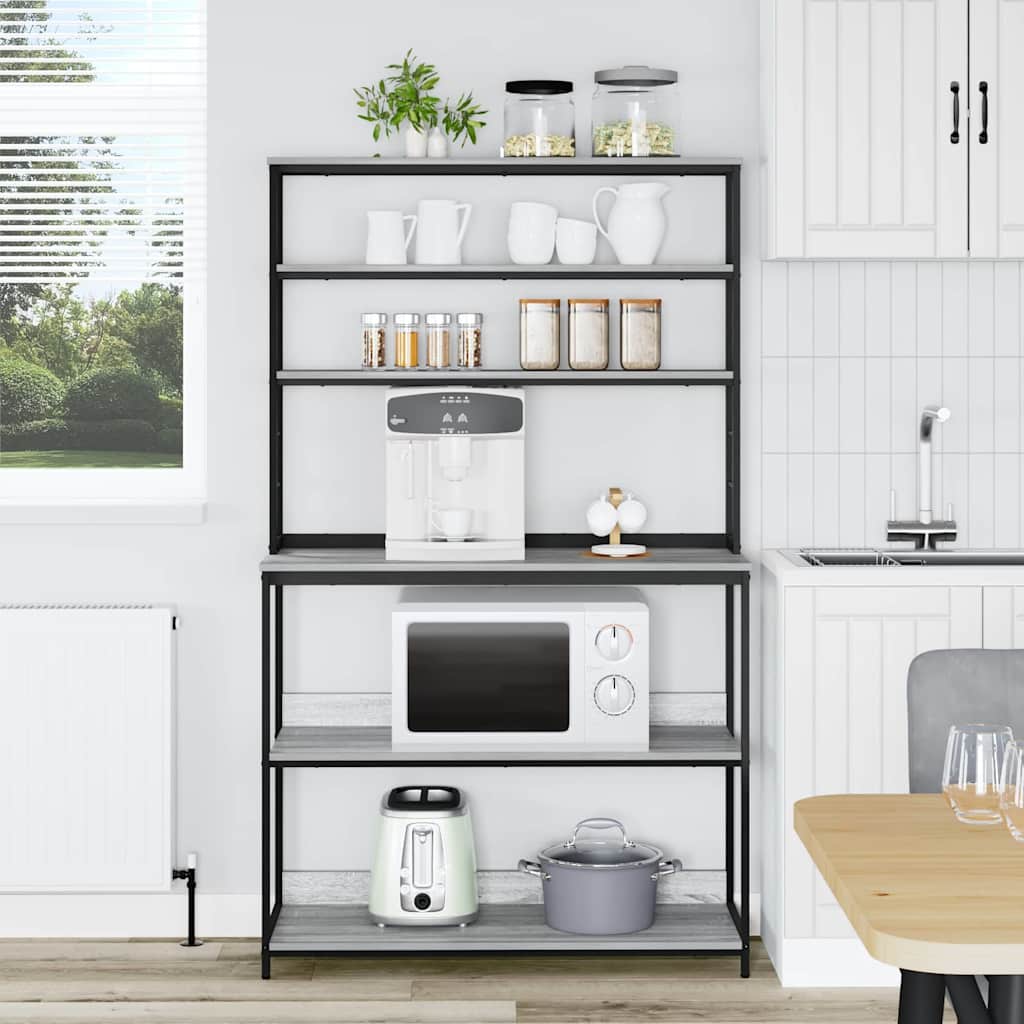 Kitchen Shelf Grey Sonoma 100 x 40 x 168 cm Engineered Wood