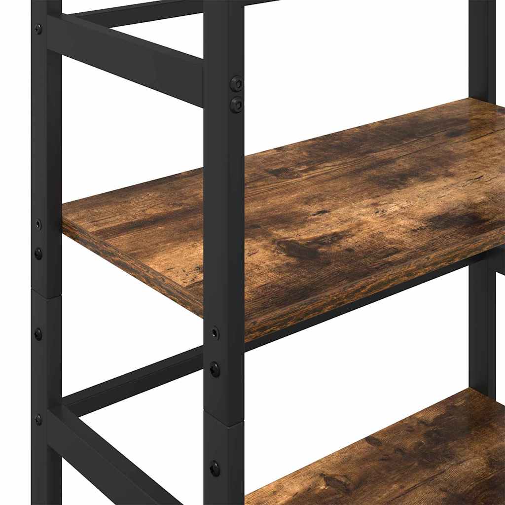 Bookshelf Smoked Oak 60 x 29.5 x 149 cm Engineered Wood