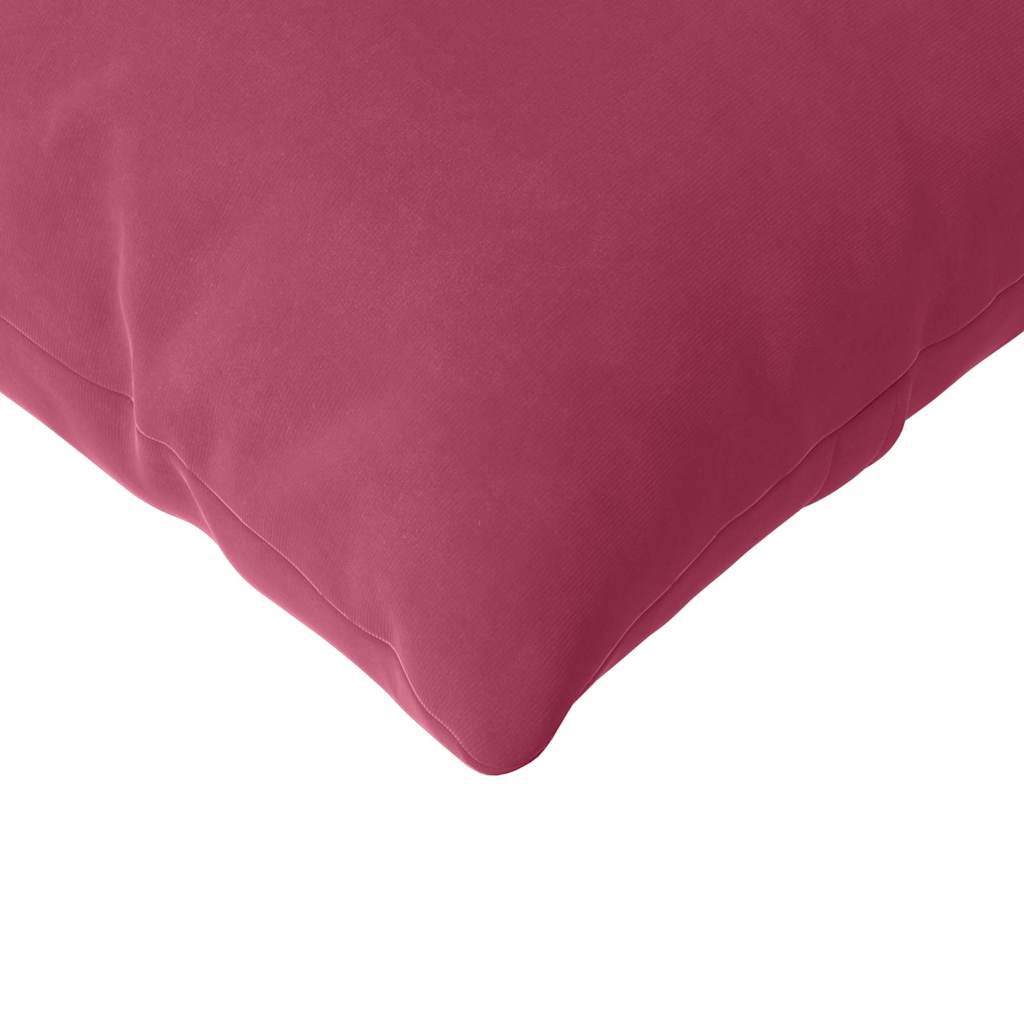 Sofa Pillows 2 pcs Wine Red 200 x 40 cm Corduroy Fabric