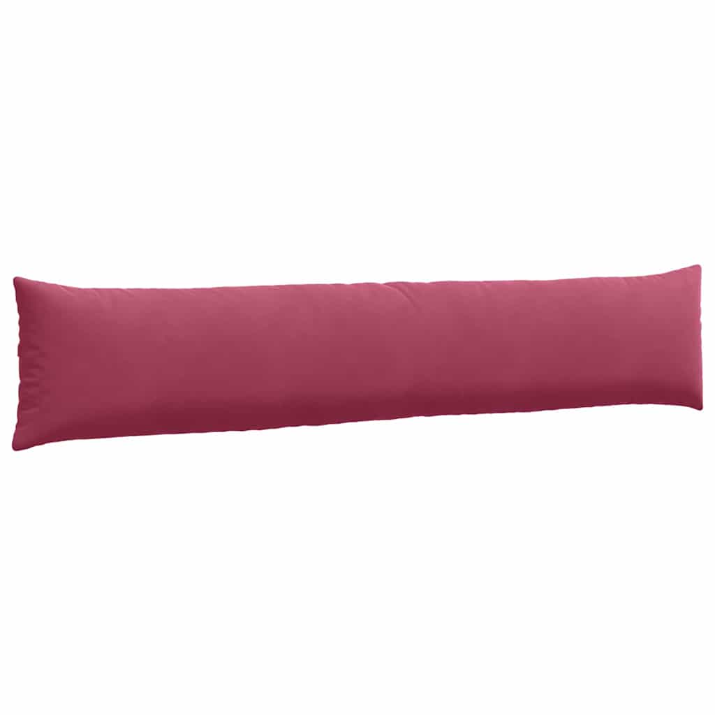 Sofa Pillows 2 pcs Wine Red 200 x 40 cm Corduroy Fabric