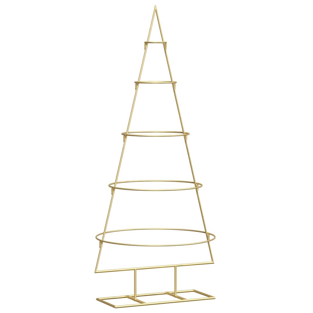 Metal Christmas Tree with Stand Gold 125 cm Powder-coated steel