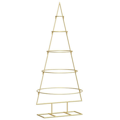 Metal Christmas Tree with Stand Gold 125 cm Powder-coated steel