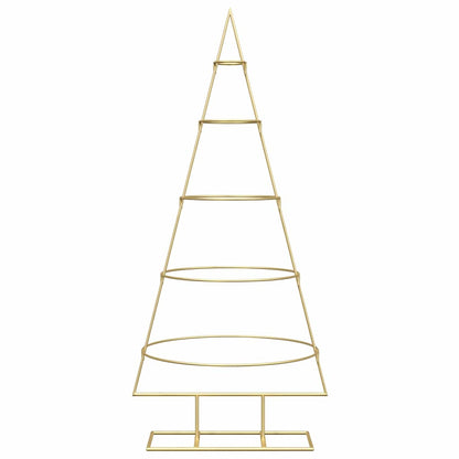 Metal Christmas Tree with Stand Gold 125 cm Powder-coated steel