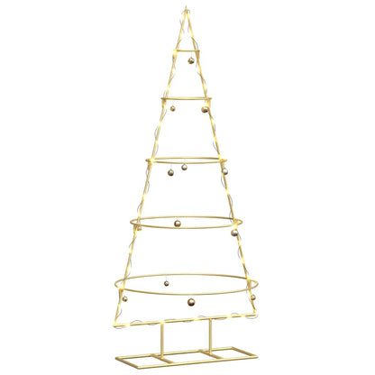 Metal Christmas Tree with Stand Gold 125 cm Powder-coated steel