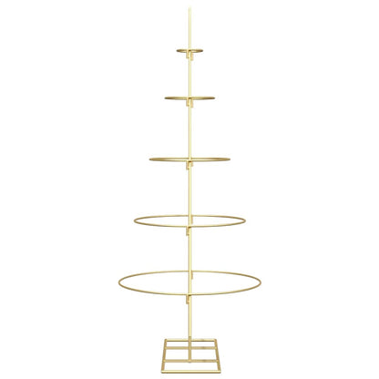 Metal Christmas Tree with Stand Gold 125 cm Powder-coated steel