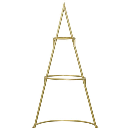 Metal Christmas Tree with Stand Gold 150 cm Powder-coated steel