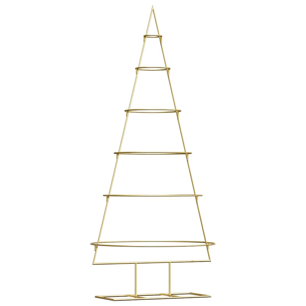 Metal Christmas Tree with Stand Gold 150 cm Powder-coated steel