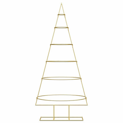Metal Christmas Tree with Stand Gold 150 cm Powder-coated steel
