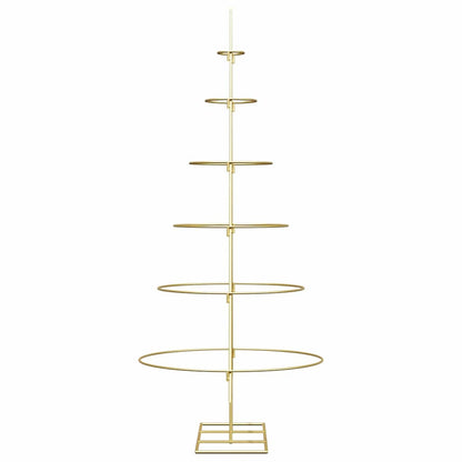 Metal Christmas Tree with Stand Gold 150 cm Powder-coated steel