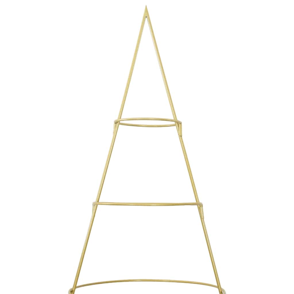 Metal Christmas Tree with Stand Gold 210 cm Powder-coated steel