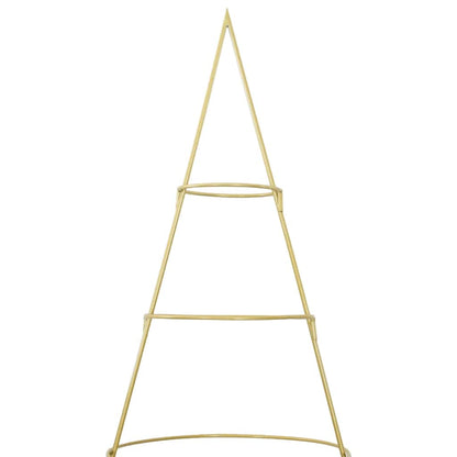 Metal Christmas Tree with Stand Gold 210 cm Powder-coated steel