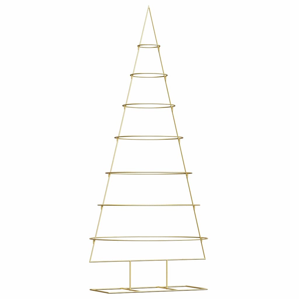 Metal Christmas Tree with Stand Gold 210 cm Powder-coated steel