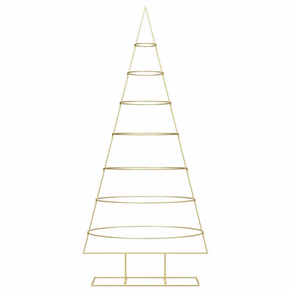 Metal Christmas Tree with Stand Gold 210 cm Powder-coated steel