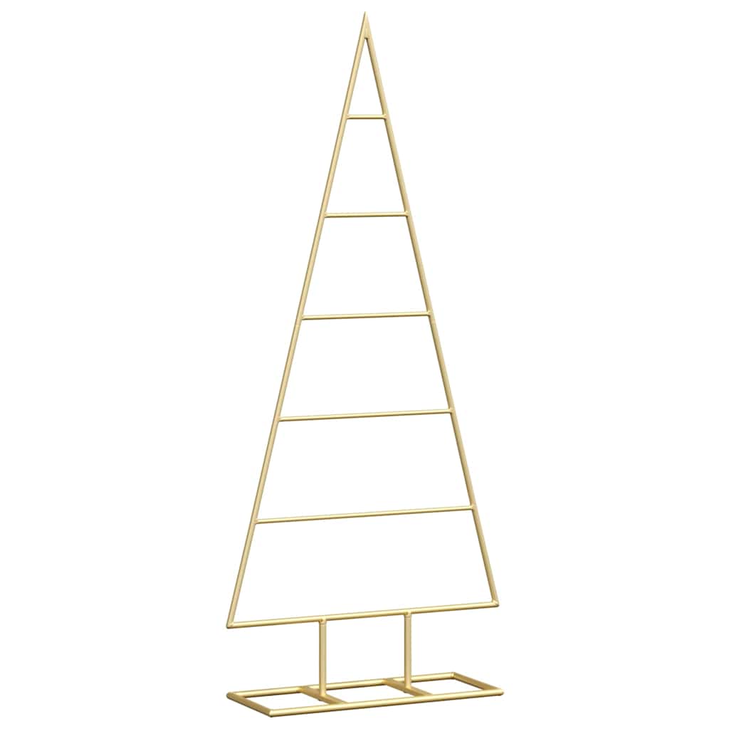 Metal Christmas Tree with Stand Gold 90 cm Powder-coated steel