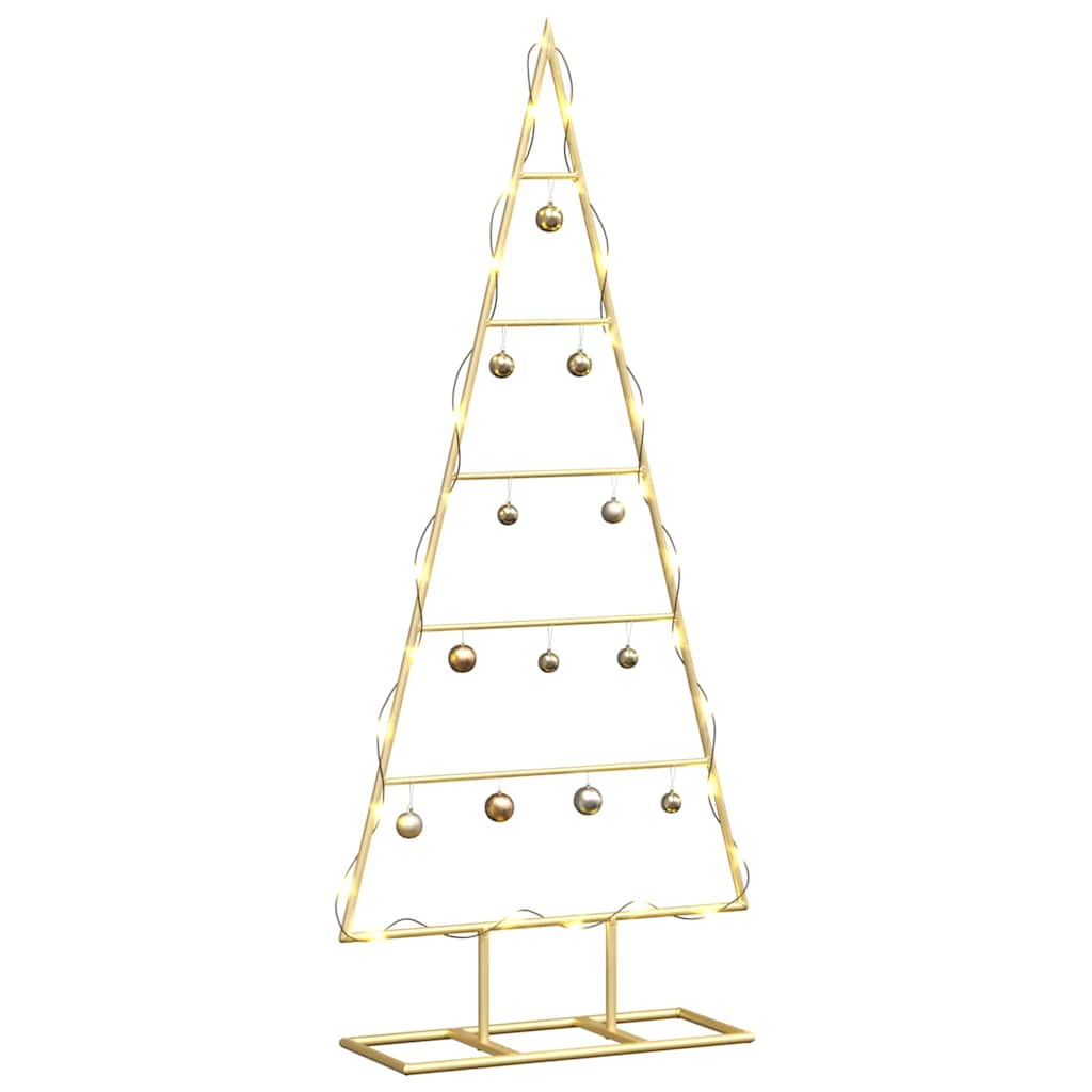 Metal Christmas Tree with Stand Gold 90 cm Powder-coated steel