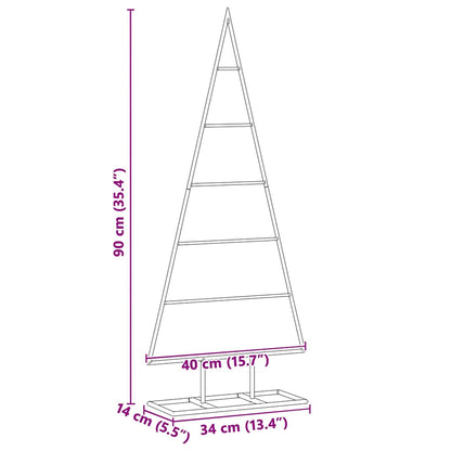 Metal Christmas Tree with Stand Gold 90 cm Powder-coated steel