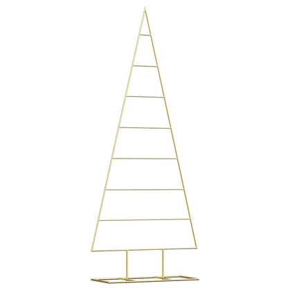 Metal Christmas Tree with Stand Gold 150 cm Powder-coated steel