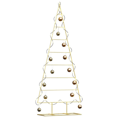 Metal Christmas Tree with Stand Gold 150 cm Powder-coated steel