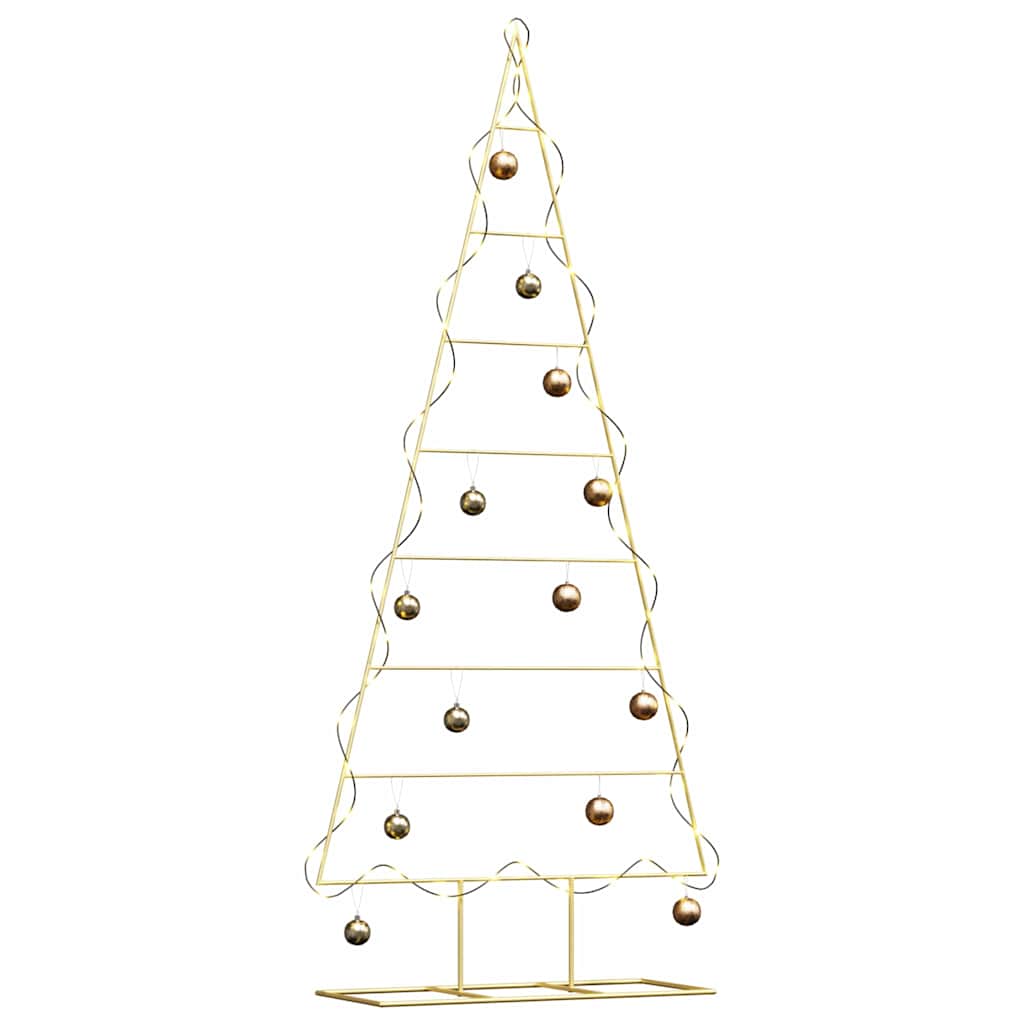 Metal Christmas Tree with Stand Gold 180 cm Powder-coated steel
