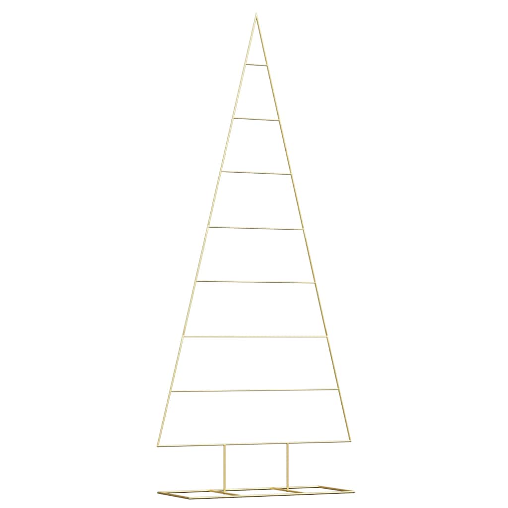 Metal Christmas Tree with Stand Gold 210 cm Powder-coated steel