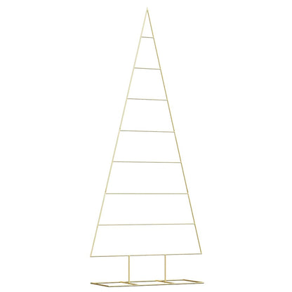 Metal Christmas Tree with Stand Gold 210 cm Powder-coated steel