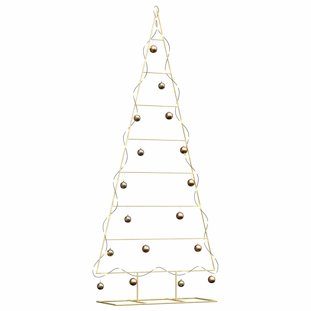 Metal Christmas Tree with Stand Gold 210 cm Powder-coated steel
