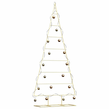 Metal Christmas Tree with Stand Gold 210 cm Powder-coated steel