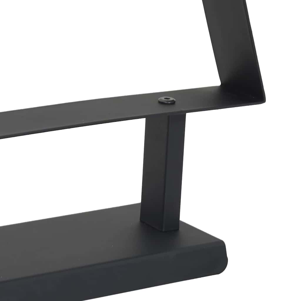 Metal Christmas Tree with Stand Black 60 cm Steel