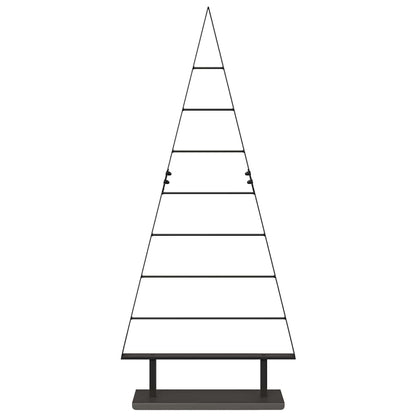 Metal Christmas Tree with Stand Black 125 cm Steel