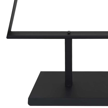 Metal Christmas Tree with Stand Black 150 cm Steel