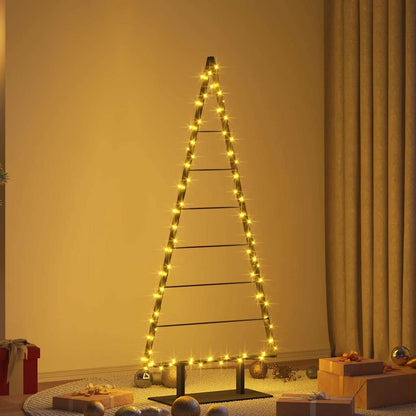 Metal Christmas Tree with Stand Black 150 cm Steel