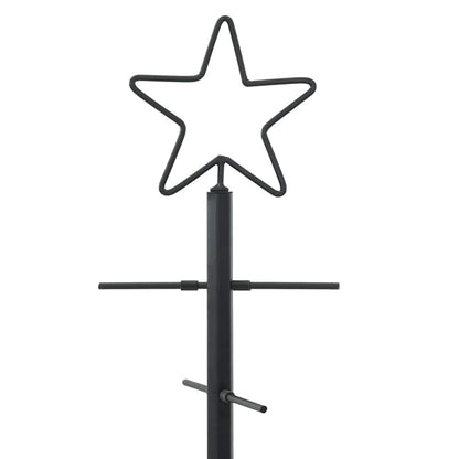 Metal Christmas Tree with Stand Black 90 cm Powder-coated steel