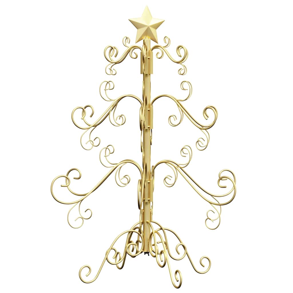 Metal Christmas Tree with Stand Gold 60 cm Powder-coated steel