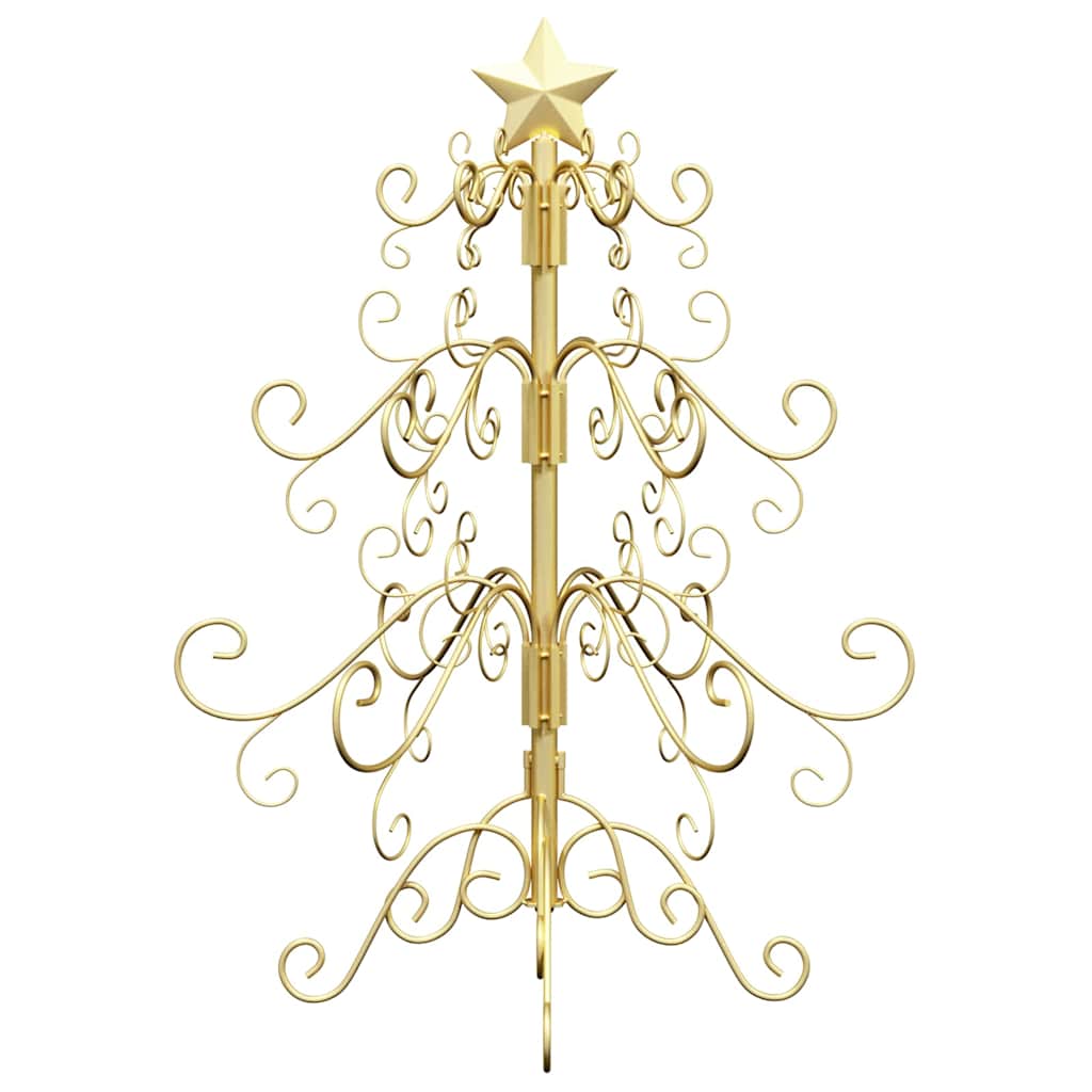 Metal Christmas Tree with Stand Gold 60 cm Powder-coated steel