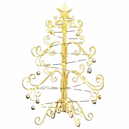 Metal Christmas Tree with Stand Gold 60 cm Powder-coated steel