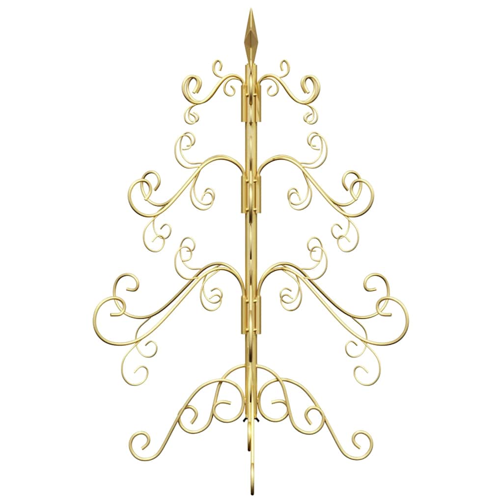 Metal Christmas Tree with Stand Gold 60 cm Powder-coated steel