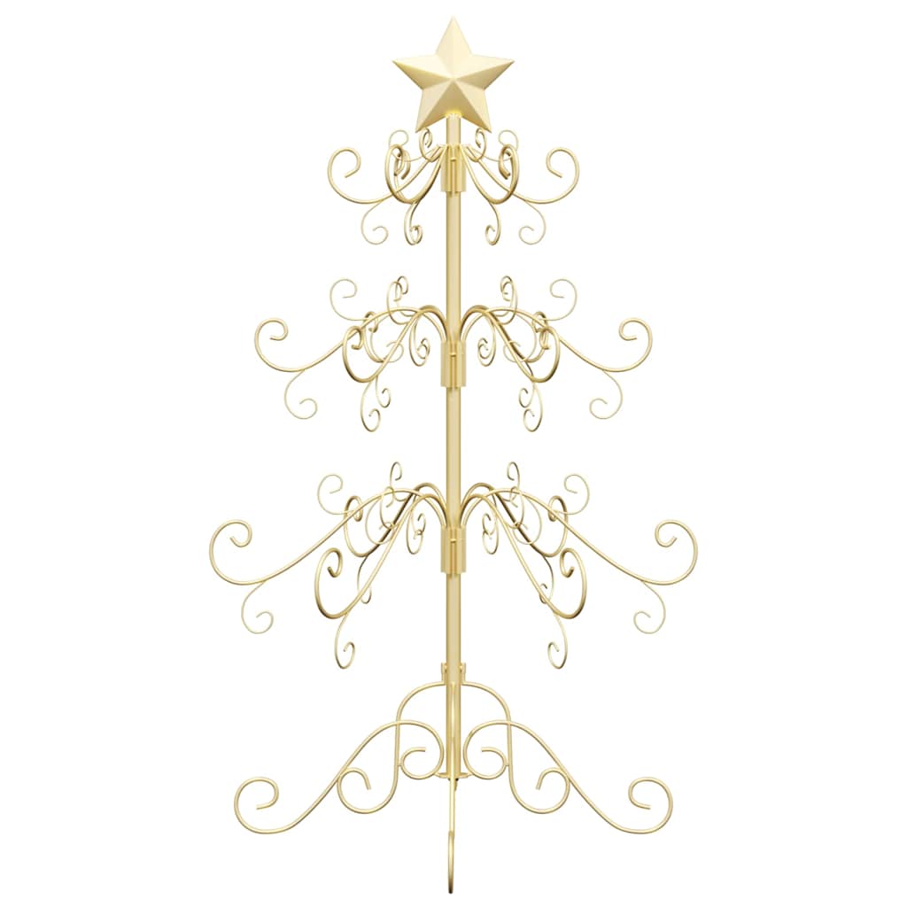 Metal Christmas Tree with Stand Gold 90 cm Powder-coated steel