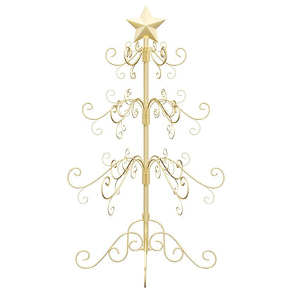 Metal Christmas Tree with Stand Gold 90 cm Powder-coated steel