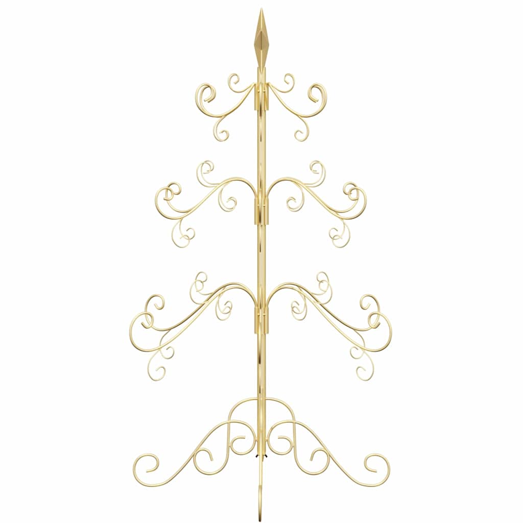 Metal Christmas Tree with Stand Gold 90 cm Powder-coated steel