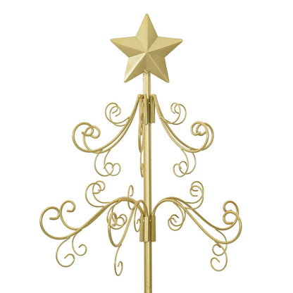 Metal Christmas Tree with Stand Gold 180 cm Powder-coated steel