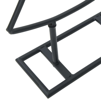 Metal Christmas Tree with Stand Black 60 cm Steel