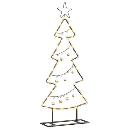 Metal Christmas Tree with Stand Black 90 cm Steel