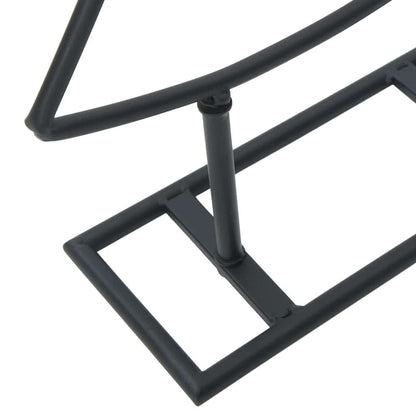 Metal Christmas Tree with Stand Black 125 cm Steel