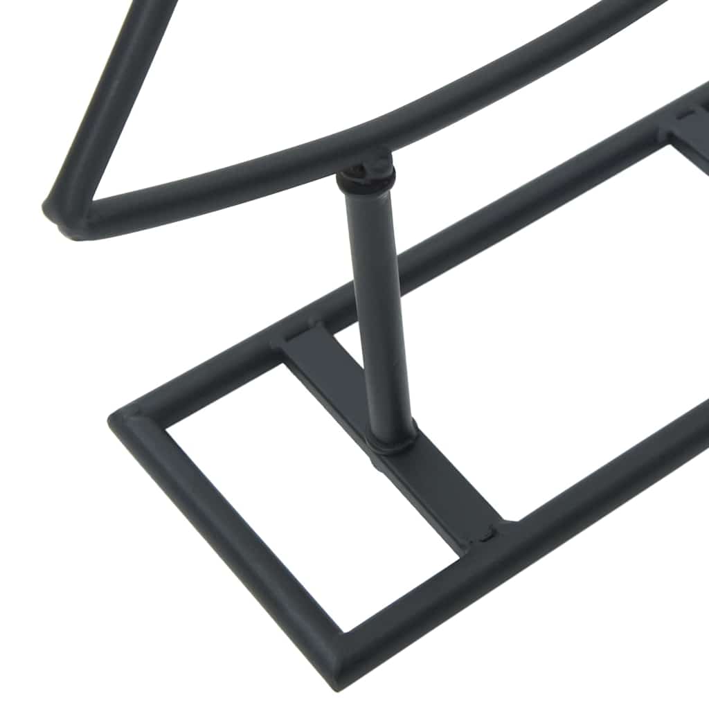 Metal Christmas Tree with Stand Black 150 cm Steel